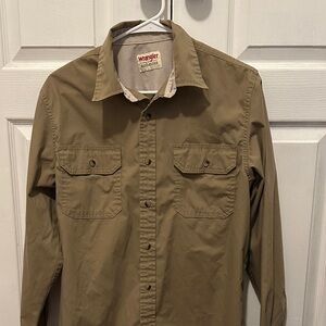 Wrangler Khaki Long Sleeve Shirt